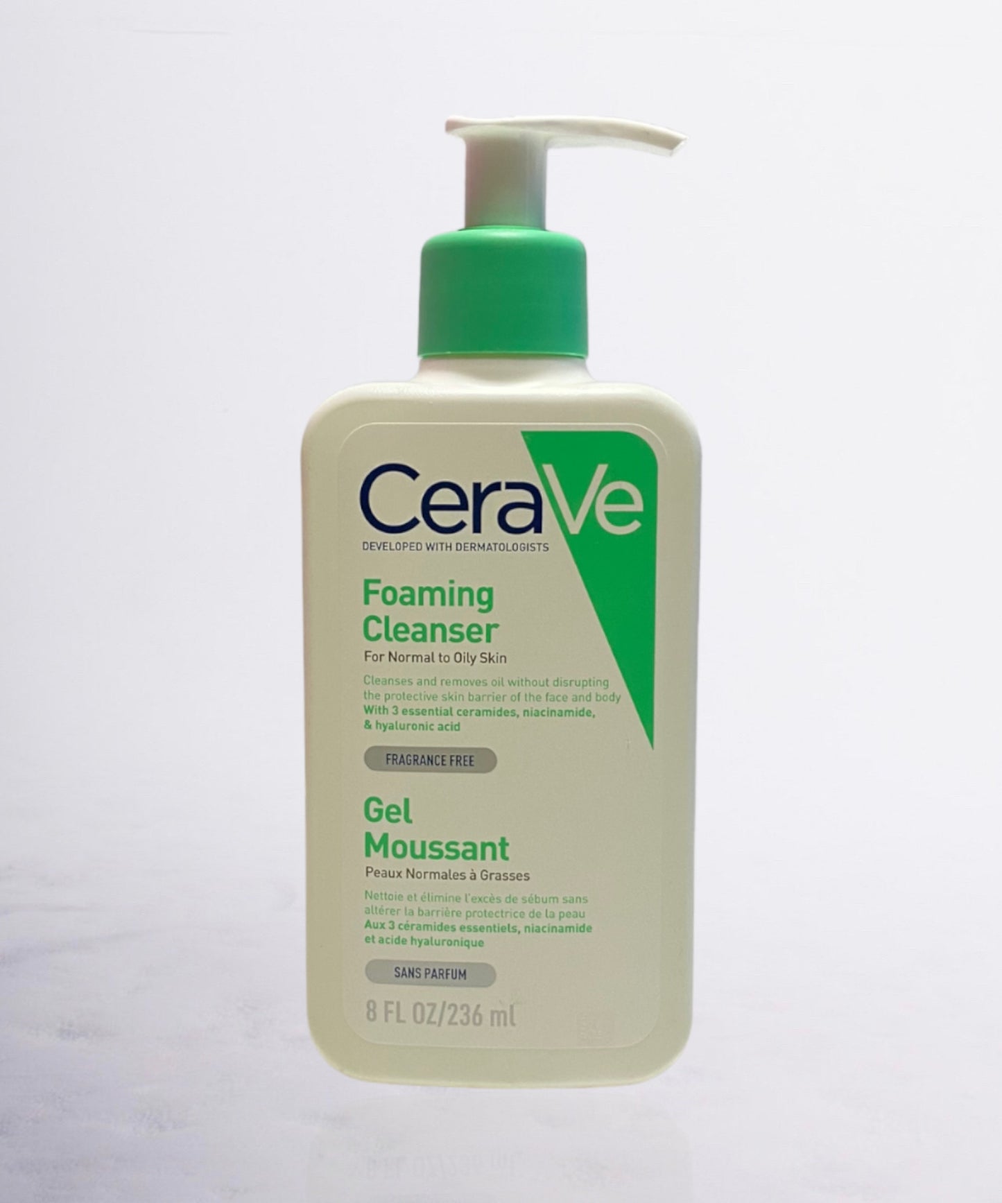 CeraVe Gel Moussant Nettoyant Peaux Normales à Grasses – 236ml | Carezone