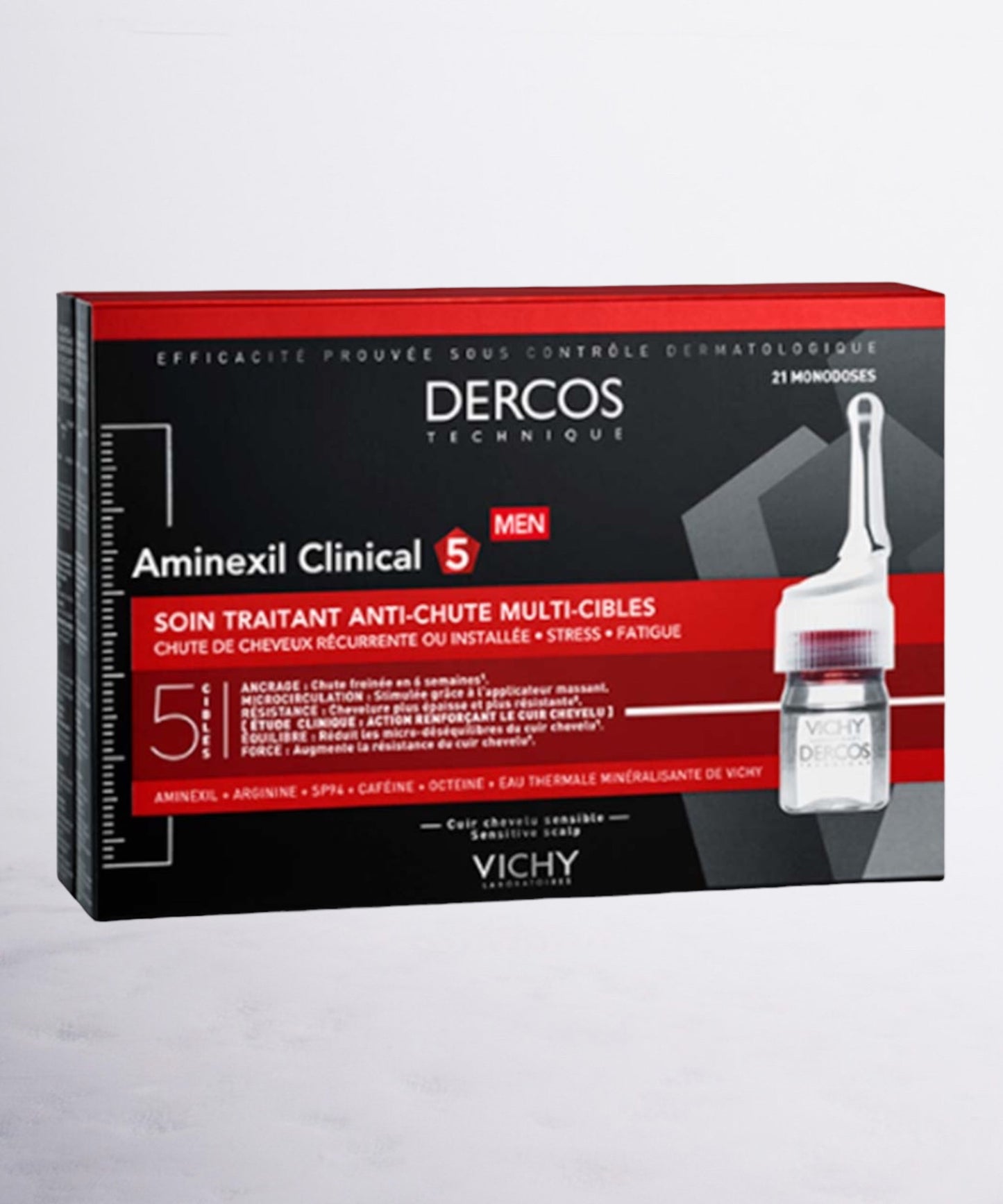 Vichy Dercos Aminexil Clinical Cure Anti-Chute Hommes 21 Ampoules 21 x 6ml - CareZone