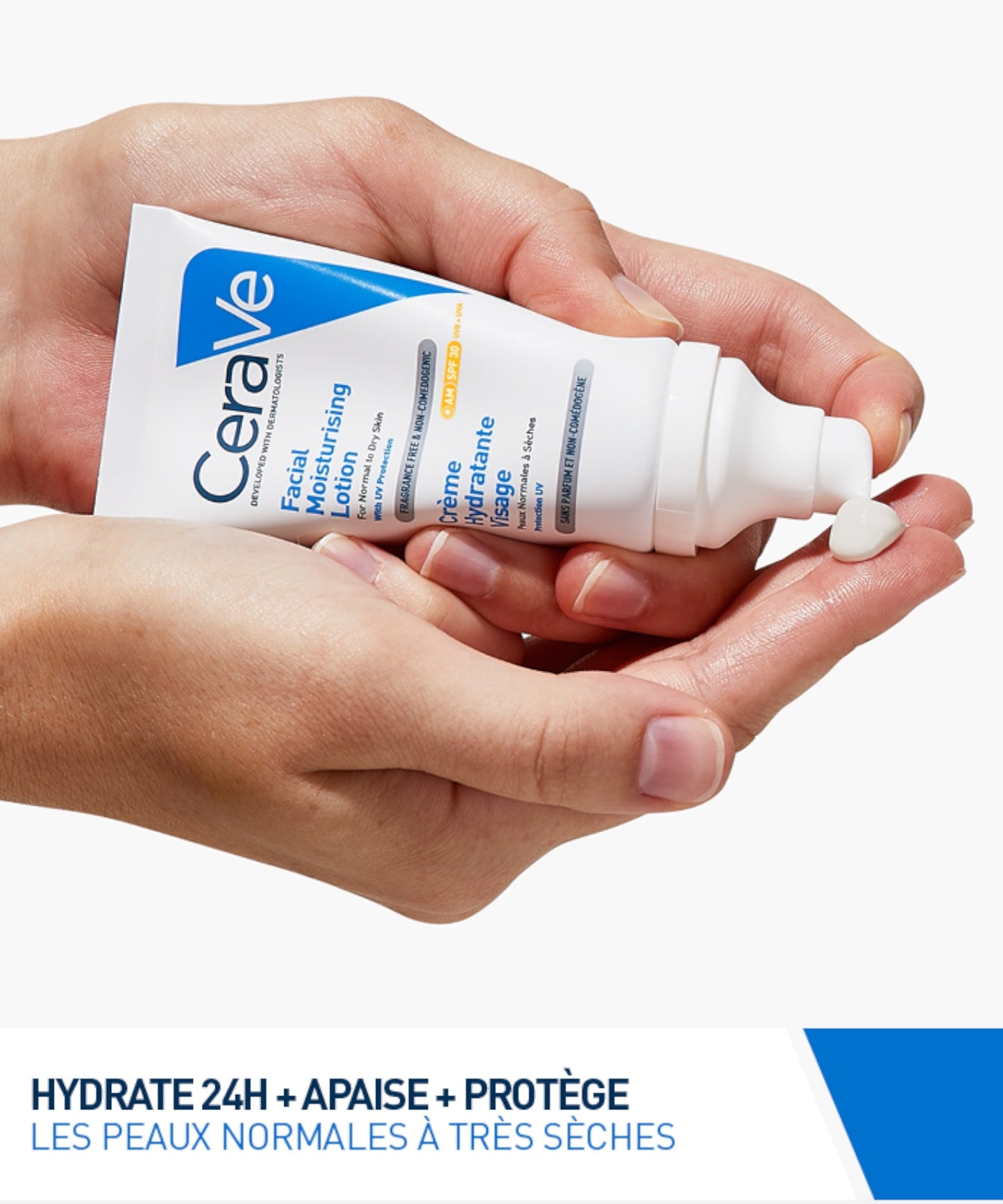 CeraVe Crème Hydratante Visage SPF30 Peaux Normales à Sèches – 52ml