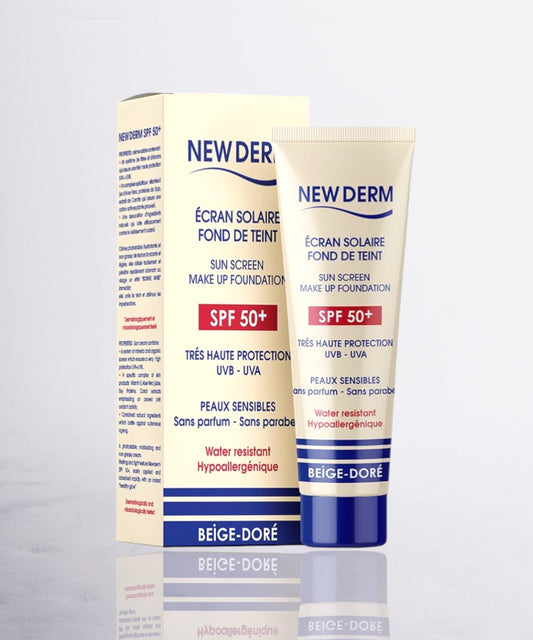 New Derm Ecran Beige Doré SPF 50+ | Carezone