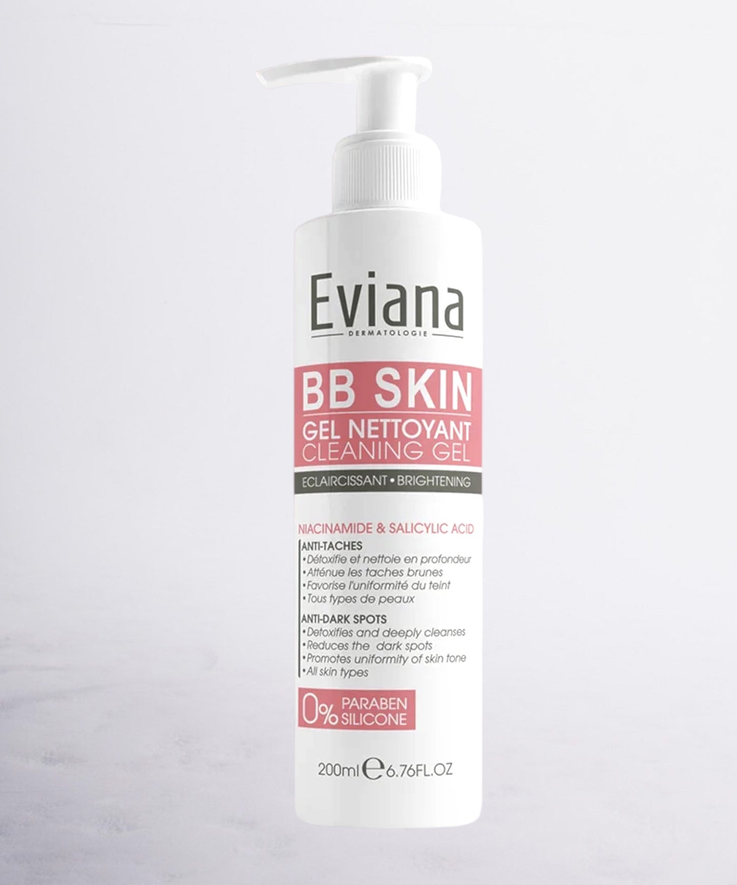 Eviana BB Skin Gel Nettoyant Éclaircissant 200ml