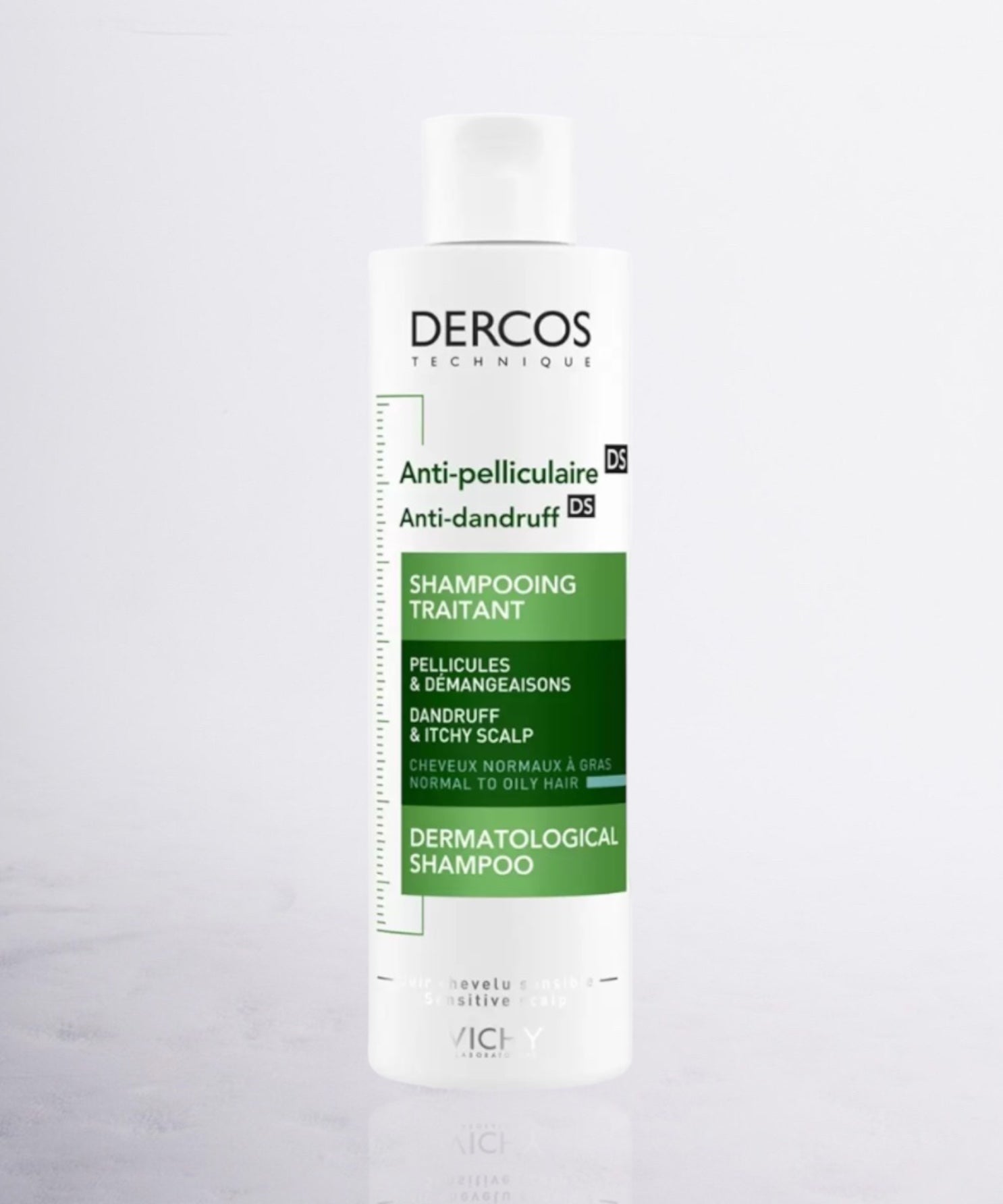 Vichy Dercos Technique Shampooing Anti-Pelliculaire Cheveux Normaux à Gras – 200ml | Carezone