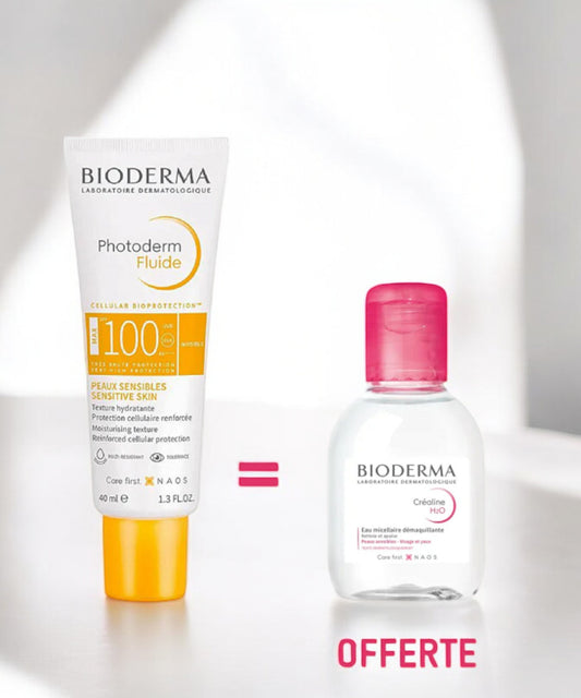 BIODERMA Photoderm Fluide Invisible SPF100 + Sensibio H2O OFFERT